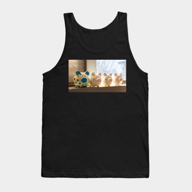 Pigs in a window. Tank Top by gdb2